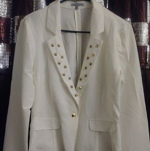 Gold studded blazer xl